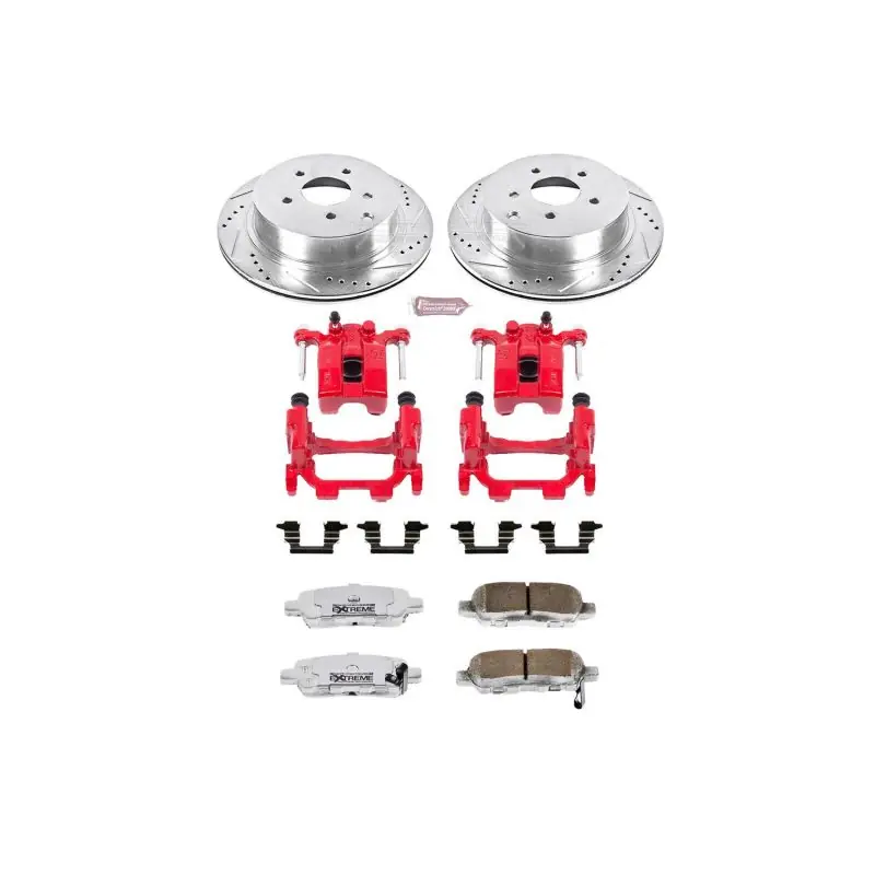 Power Stop 12-13 Infiniti M35h Rear Z26 Street Warrior Brake Kit w/Calipers (PSBKC2427A-26)