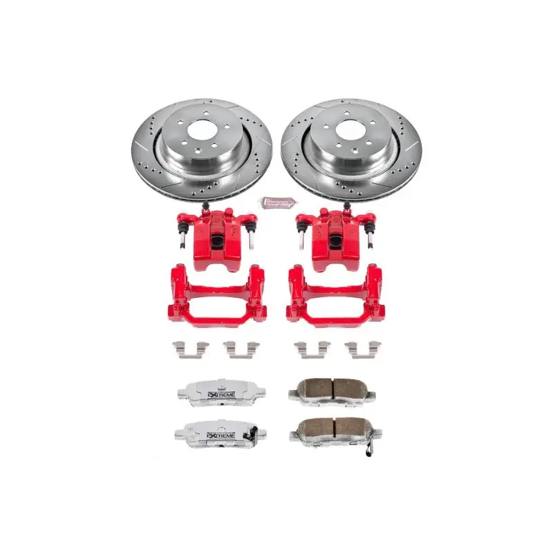 Power Stop 07-08 Infiniti G35 Rear Z26 Street Warrior Brake Kit w/Calipers (PSBKC2986-26)