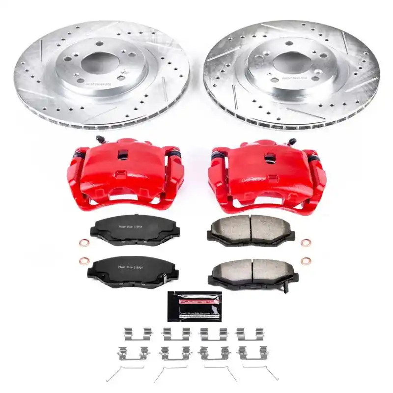 Power Stop 12-15 Honda Civic Front Z36 Truck & Tow Brake Kit w/Calipers (PSBKC3055-36)