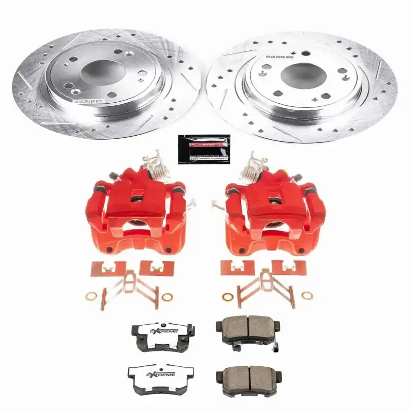 Power Stop 05-07 Honda Accord Rear Z26 Street Warrior Brake Kit w/Calipers (PSBKC3128-26)