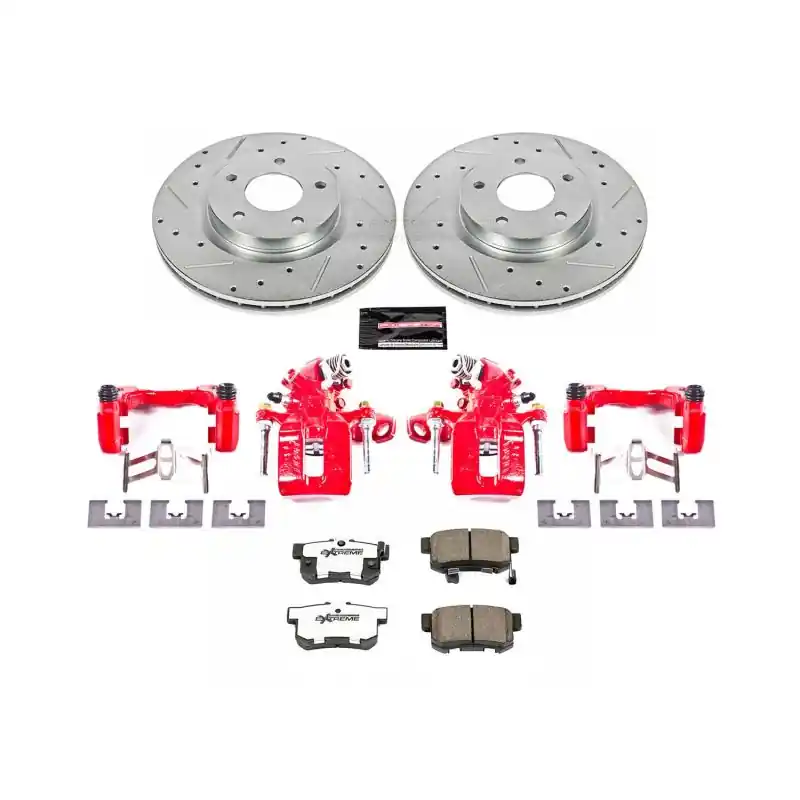 Power Stop 16-18 Acura ILX Rear Z26 Street Warrior Brake Kit w/Calipers (PSBKC3128A-26)