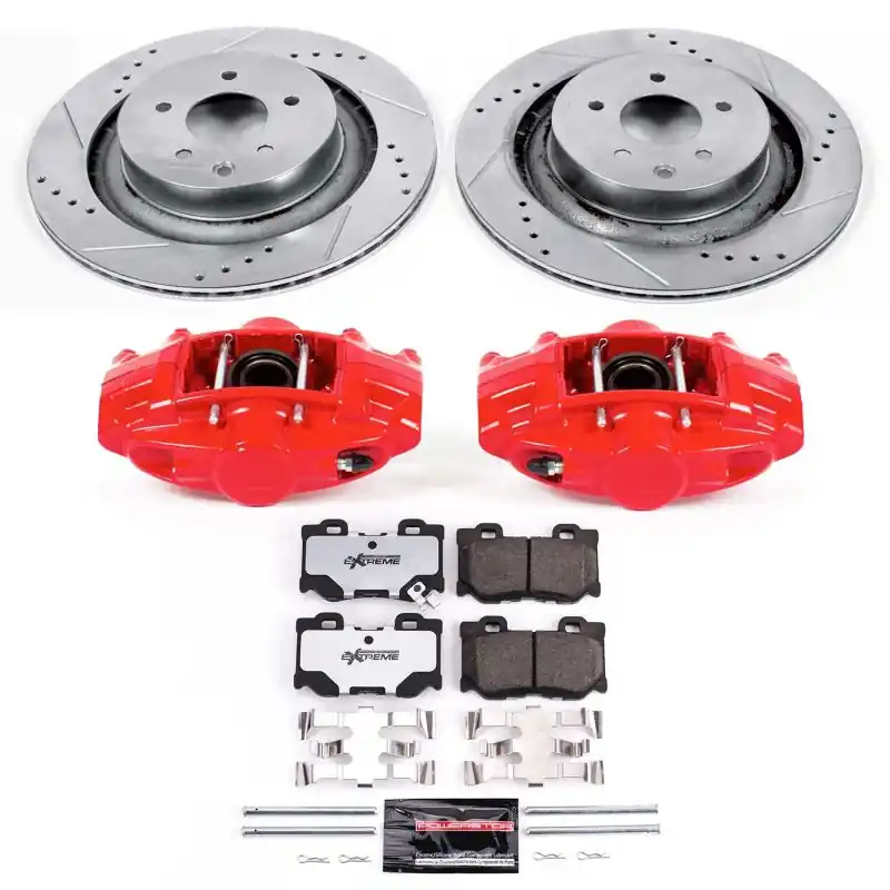 Power Stop 08-13 Infiniti G37 Rear Z26 Street Warrior Brake Kit w/Calipers (PSBKC4732-26)