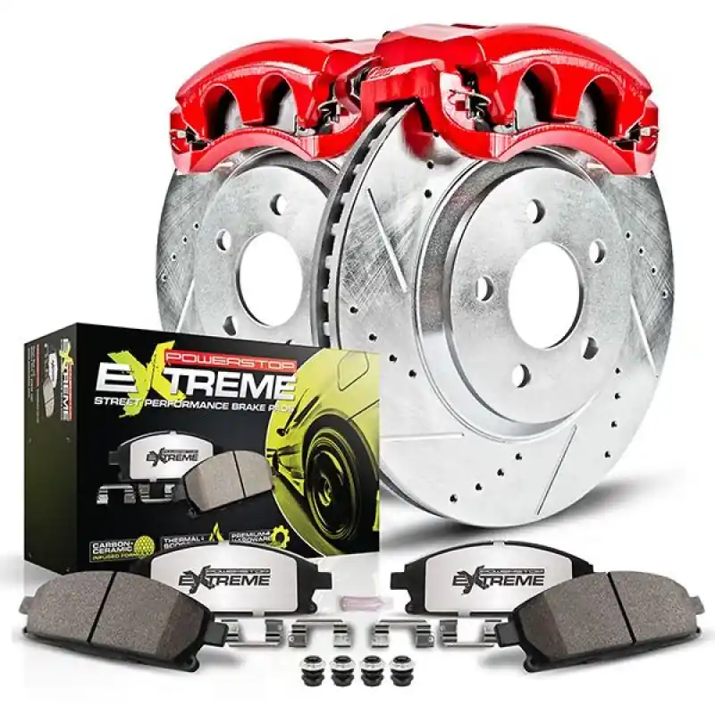 Power Stop 03-04 Infiniti G35 Rear Z26 Street Warrior Brake Kit w/Calipers (PSBKC5303-26)