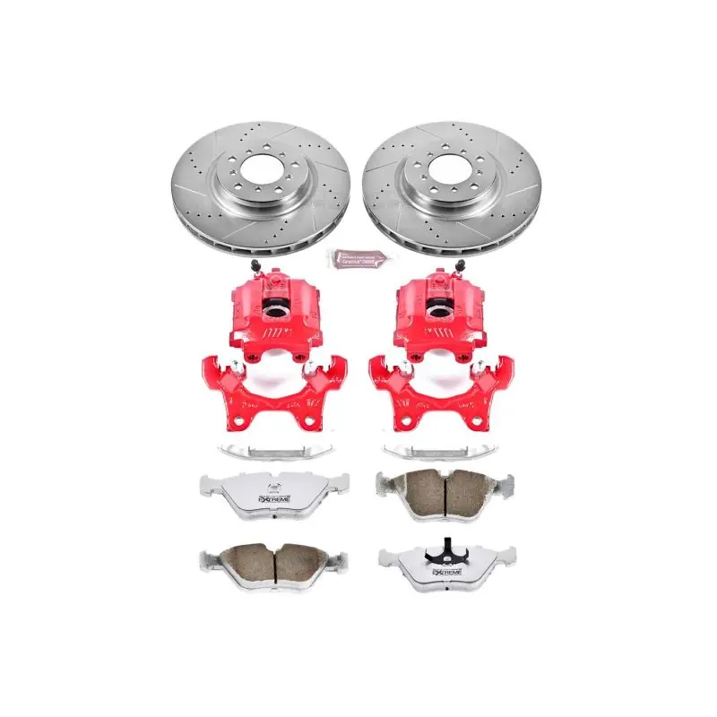 Power Stop 95-99 BMW M3 Front Z26 Street Warrior Brake Kit w/Calipers (PSBKC582-26)