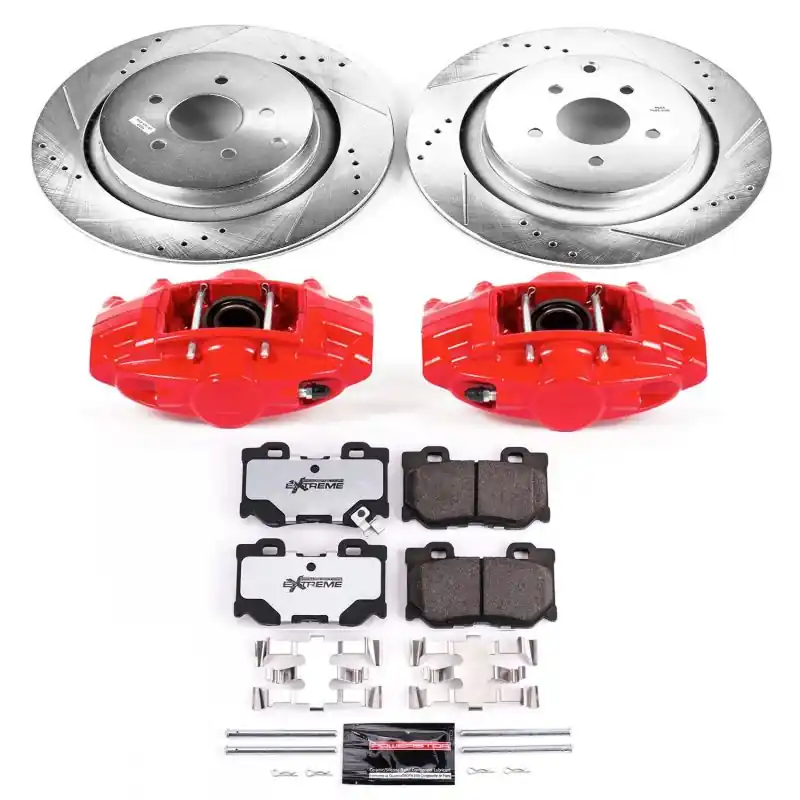 Power Stop 09-13 Infiniti FX50 Rear Z26 Street Warrior Brake Kit w/Calipers (PSBKC5861-26)