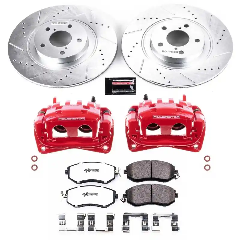 Power Stop 13-16 Scion FR-S Front Z26 Street Warrior Brake Kit w/Calipers (PSBKC6082A-26)
