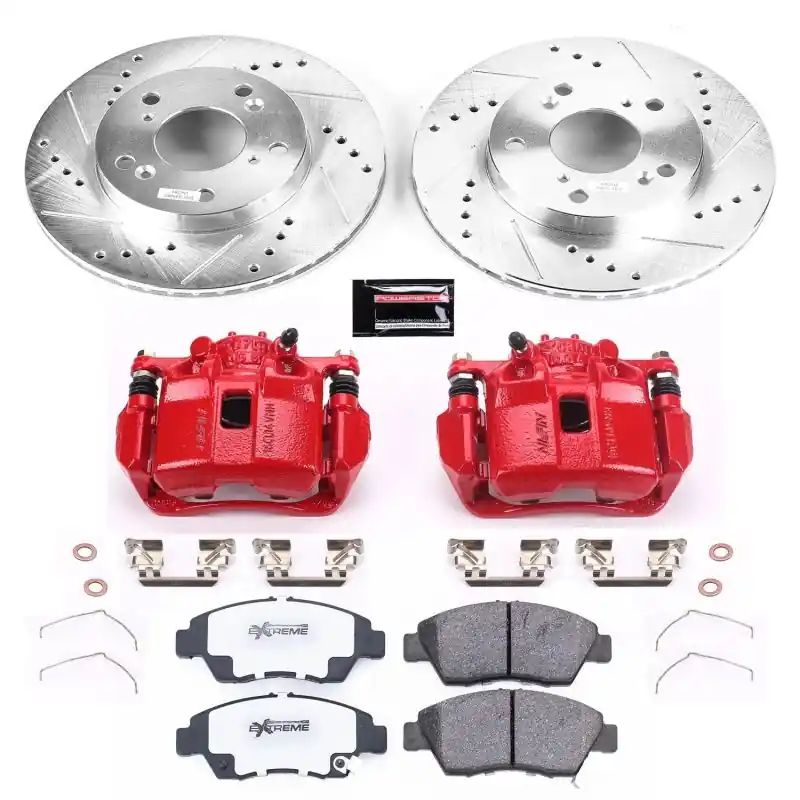 Power Stop 13-15 Acura ILX Front Z26 Street Warrior Brake Kit w/Calipers (PSBKC6317-26)