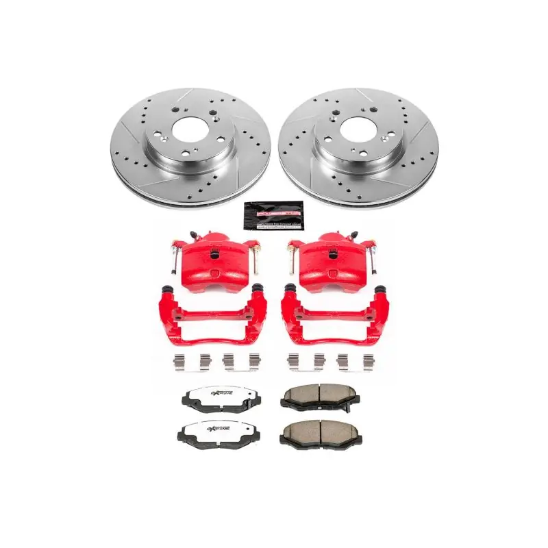 Power Stop 2013 Acura ILX Front Z26 Street Warrior Brake Kit w/Calipers (PSBKC6490-26)