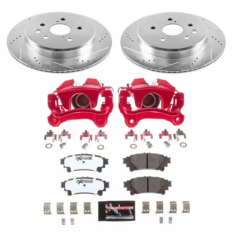 Power Stop 19-13 Lexus GS350 Rear Z26 Street Warrior Brake Kit w/Calipers (PSBKC6514-26)