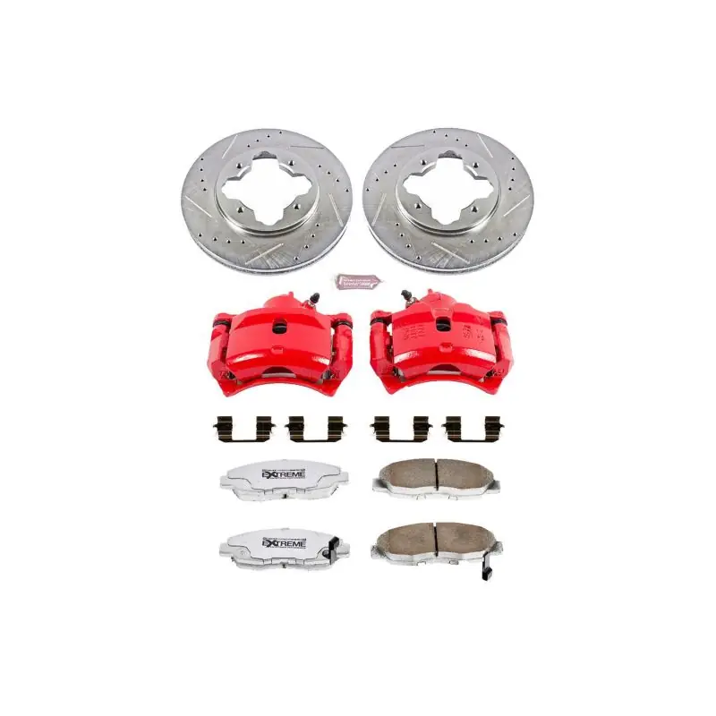 Power Stop 1997 Acura CL Front Z26 Street Warrior Brake Kit w/Calipers (PSBKC697-26)