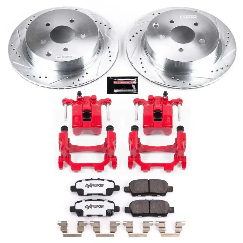 Power Stop 18-19 Infiniti Q50 Rear Z26 Street Warrior Brake Kit w/Calipers (PSBKC8021-26)