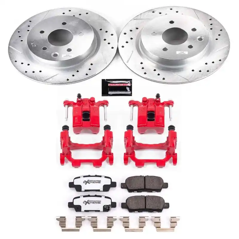 Power Stop 18-19 Nissan 370Z Rear Z26 Street Warrior Brake Kit w/Calipers (PSBKC8062-26)