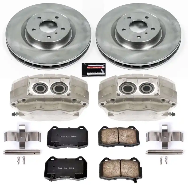 Power Stop 03-04 Infiniti G35 Front Autospecialty Brake Kit w/Calipers (PSBKCOE104)