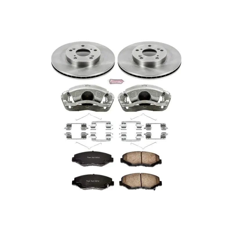 Power Stop 14-15 Acura ILX Front Autospecialty Brake Kit w/Calipers (PSBKCOE1043A)