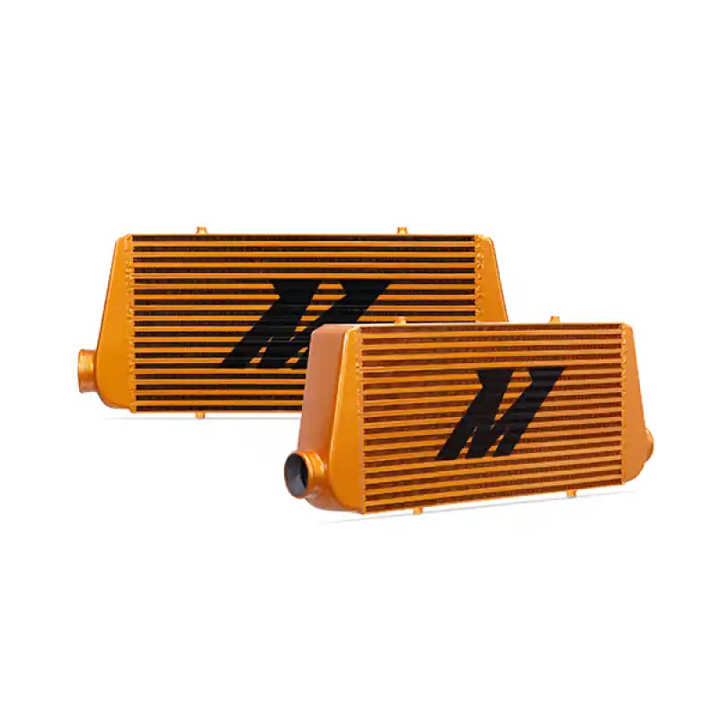Mishimoto Universal Gold R Line Intercooler Overall Size: 31x12x4 Core Size: 24x12x4 Inlet / Outlet (MISMMINT-URG)