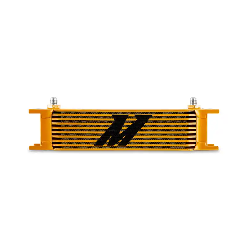 Mishimoto Universal -6AN 10 Row Oil Cooler - Gold (MISMMOC-10-6GD)
