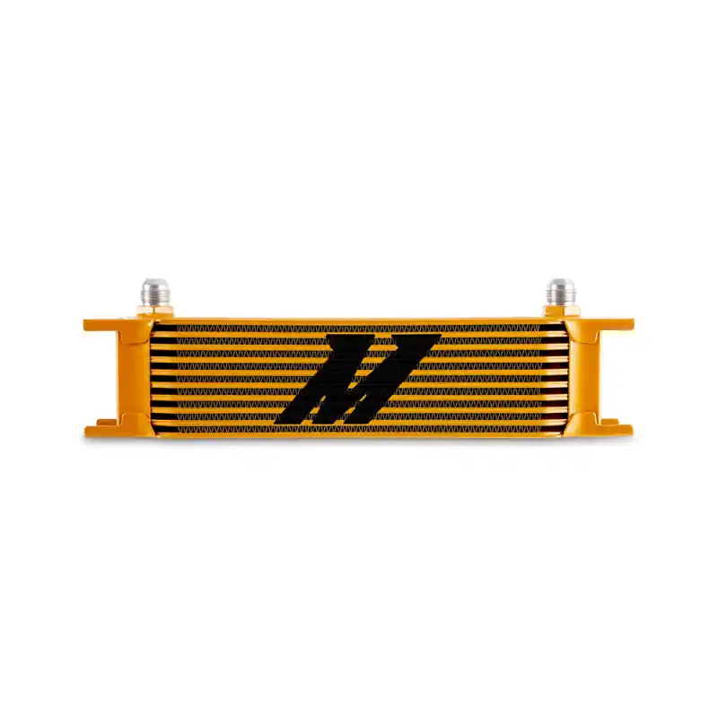 Mishimoto Universal -8AN 10 Row Oil Cooler - Gold (MISMMOC-10-8GD)