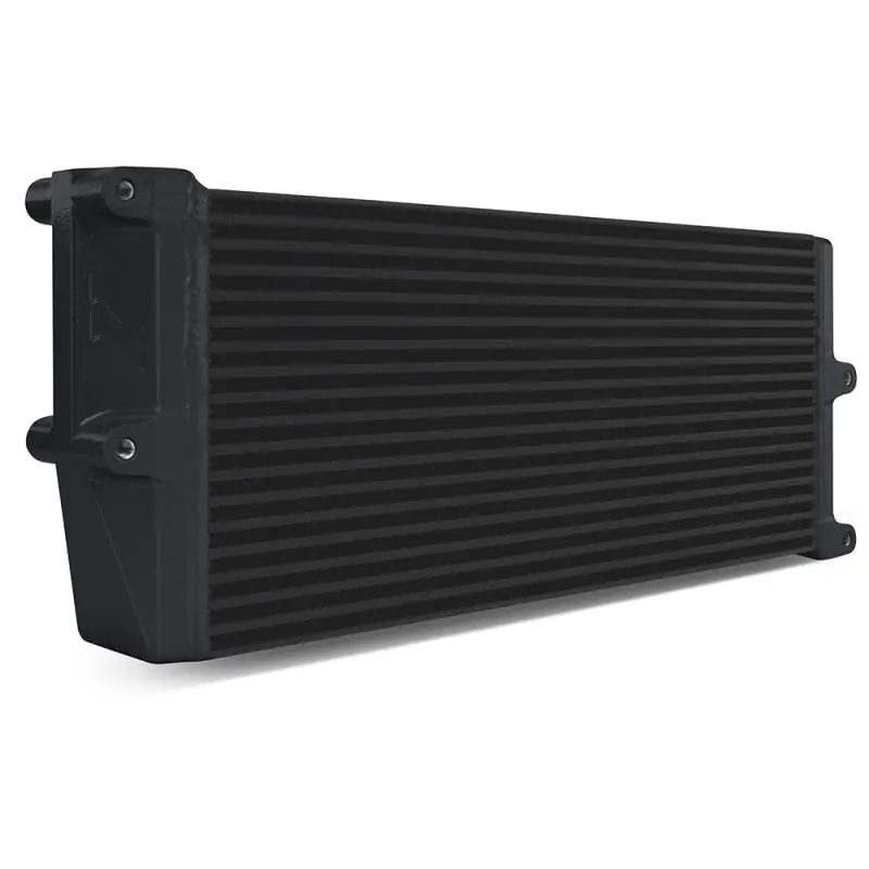 Mishimoto Heavy-Duty Oil Cooler - 17in. Opposite-Side Outlets - Black (MISMMOC-OO-17BK)