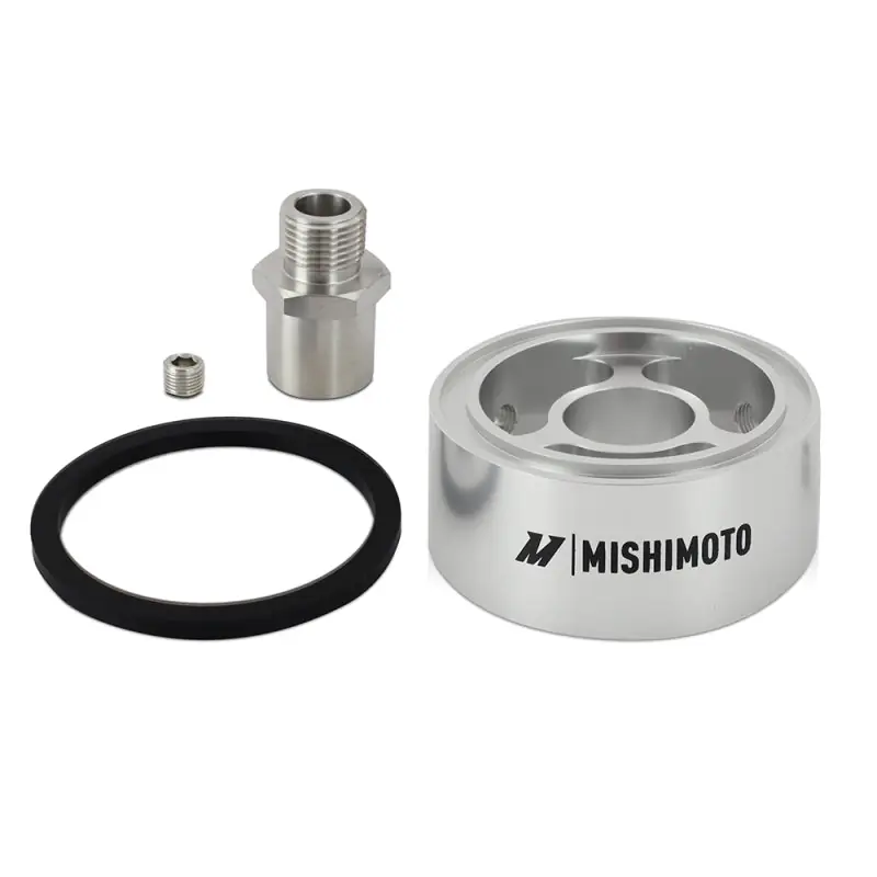 Mishimoto Oil Filter Spacer 32mm 3/4 - 16 Thread - Silver (MISMMOC-SPC32-34SL)