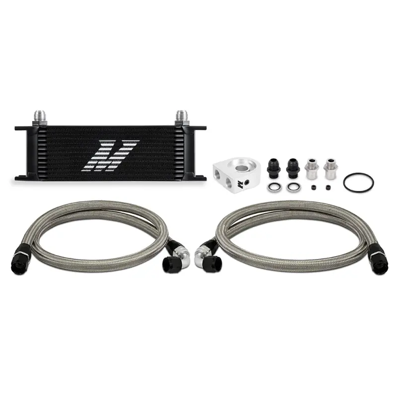 Mishimoto Universal 13 Row Oil Cooler Kit (Black) (MISMMOC-U13BK)