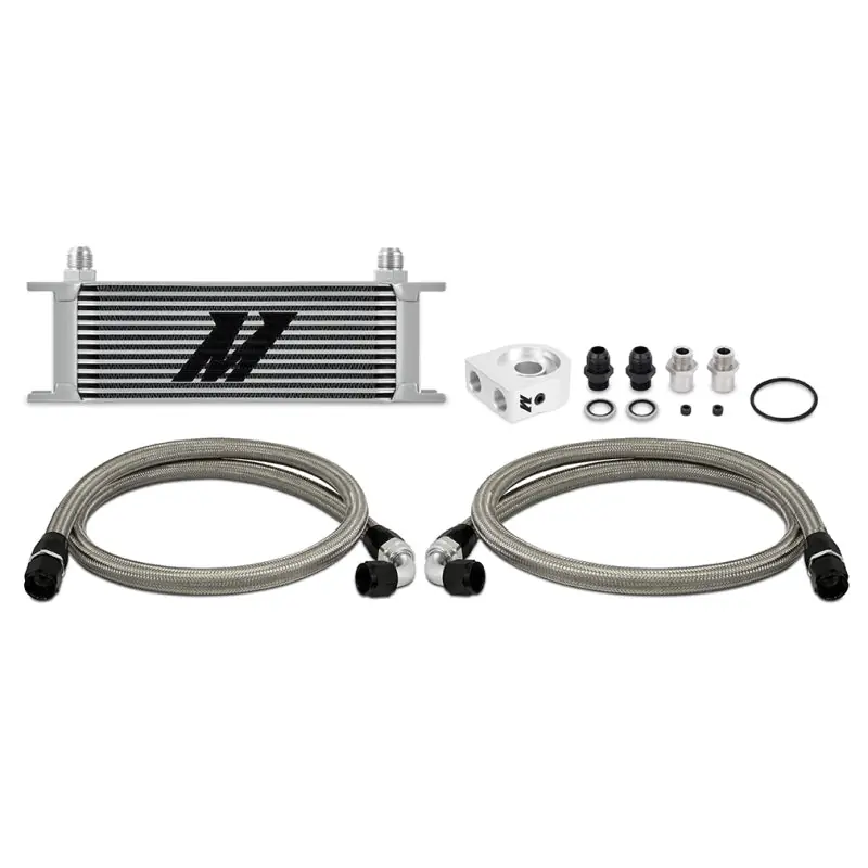 Mishimoto Universal 13 Row Oil Cooler Kit (Silver) (MISMMOC-U13SL)