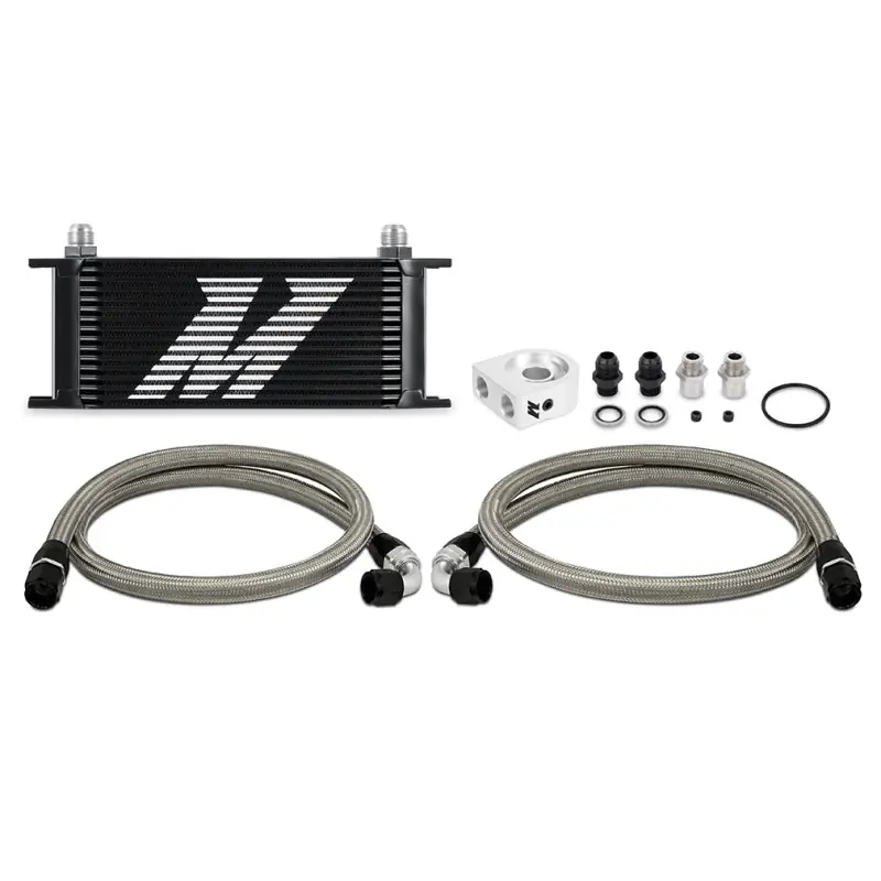 Mishimoto Universal Oil Cooler Kit 16-Row Black (MISMMOC-U16BK)