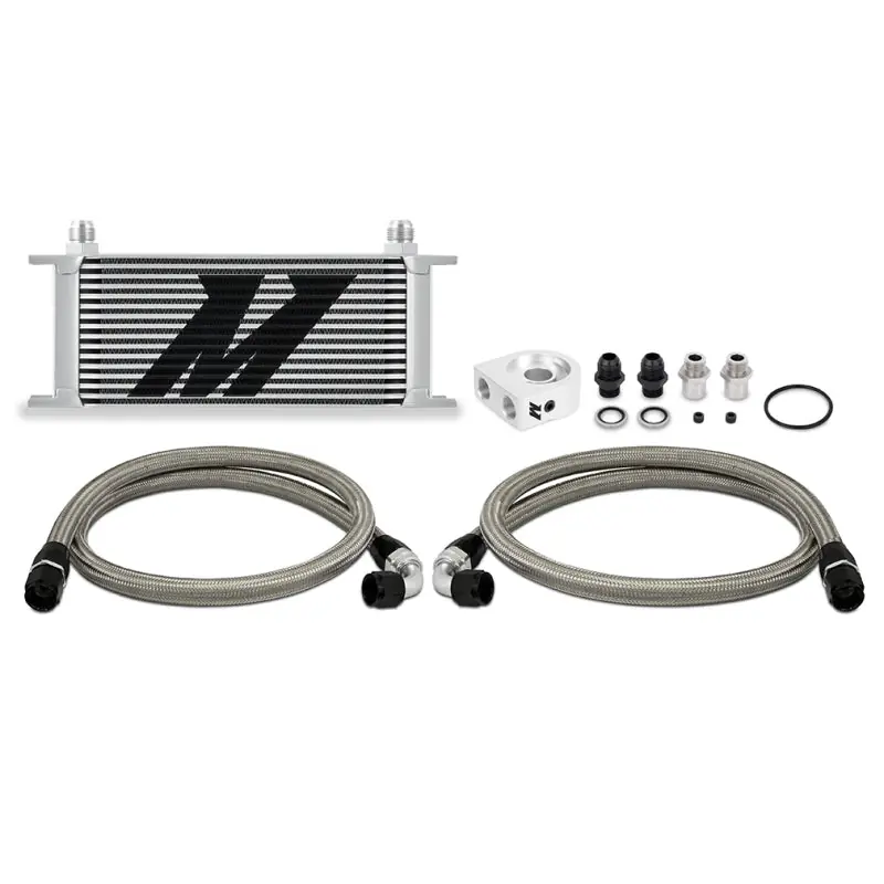 Mishimoto Universal Oil Cooler Kit 16-Row Silver (MISMMOC-U16SL)