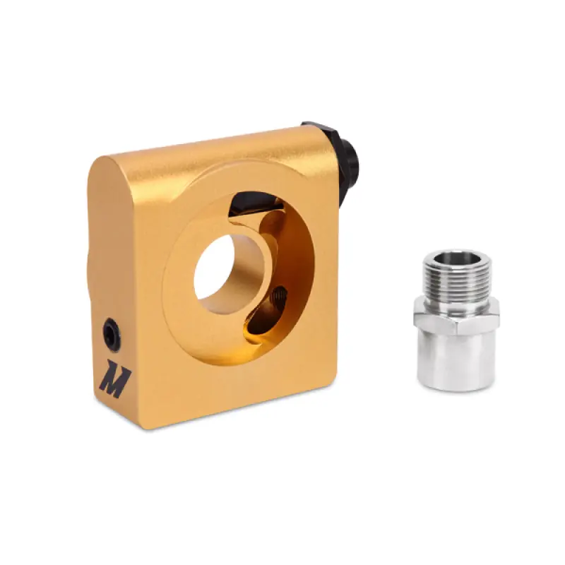 Mishimoto M22 x 1.5 Oil Sandwich Plate w/ Rear-Mounted Thermostat (MISMMOP-SPTRM22)
