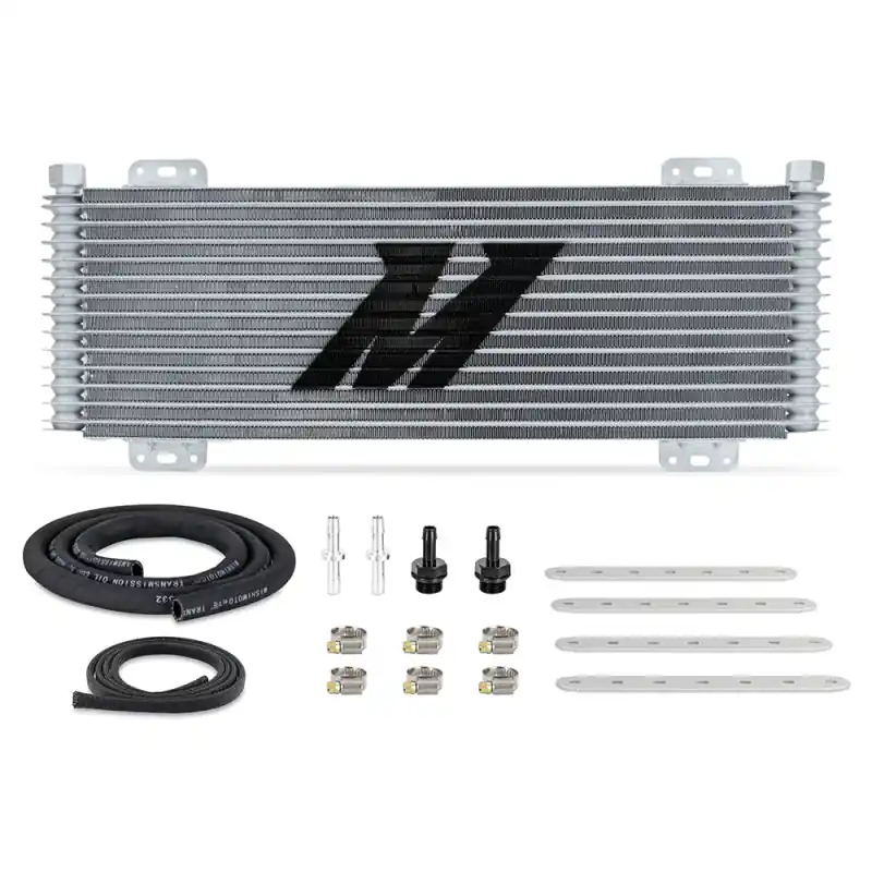Mishimoto 13-Row Stacked Plate Transmission Cooler - Silver (MISMMTC-SP-13SL)