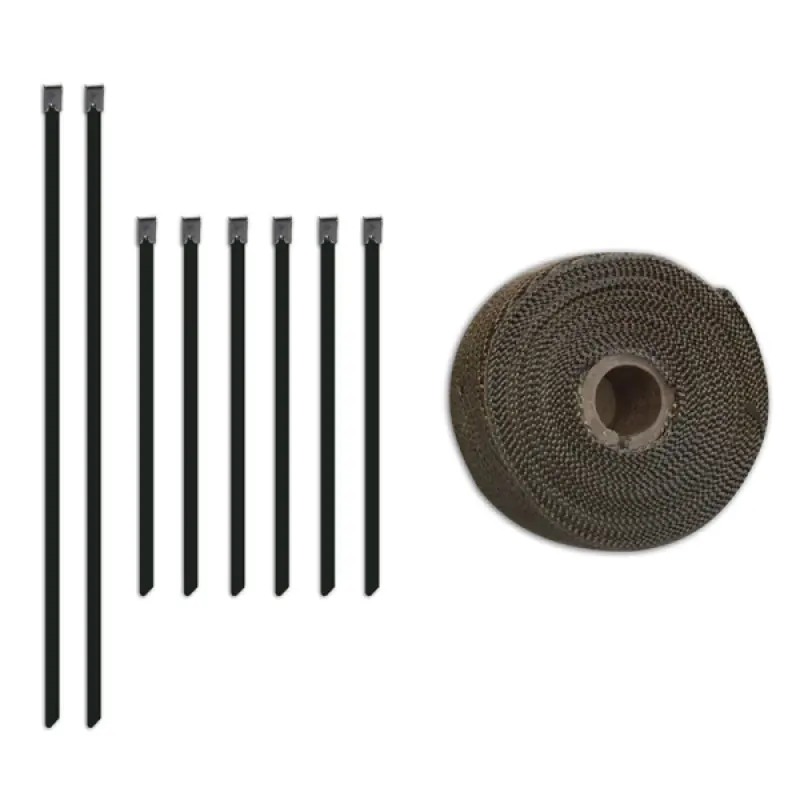 Mishimoto 2 inch x 35 feet Heat Wrap with Stainless Locking Tie Set (MISMMTW-235)