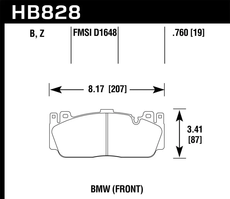 Hawk Performance ER-1 Motorsport Brake Pads (HAWKHB828D.760)
