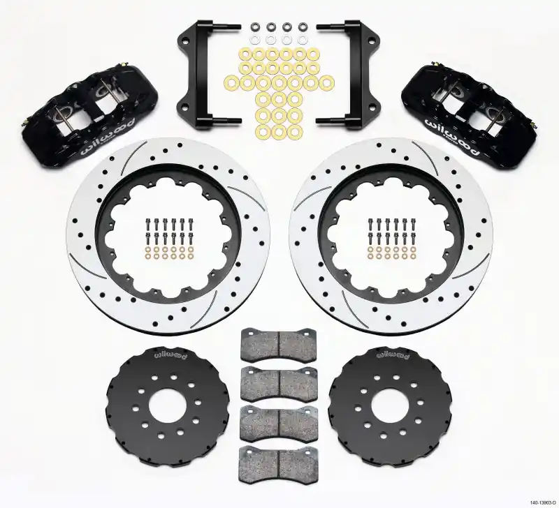 Wilwood AERO6 Front Hat Kit 15.00 Drilled 97-04 Corvette C5/Z06 05-13 C6 (WIL140-13903-D)