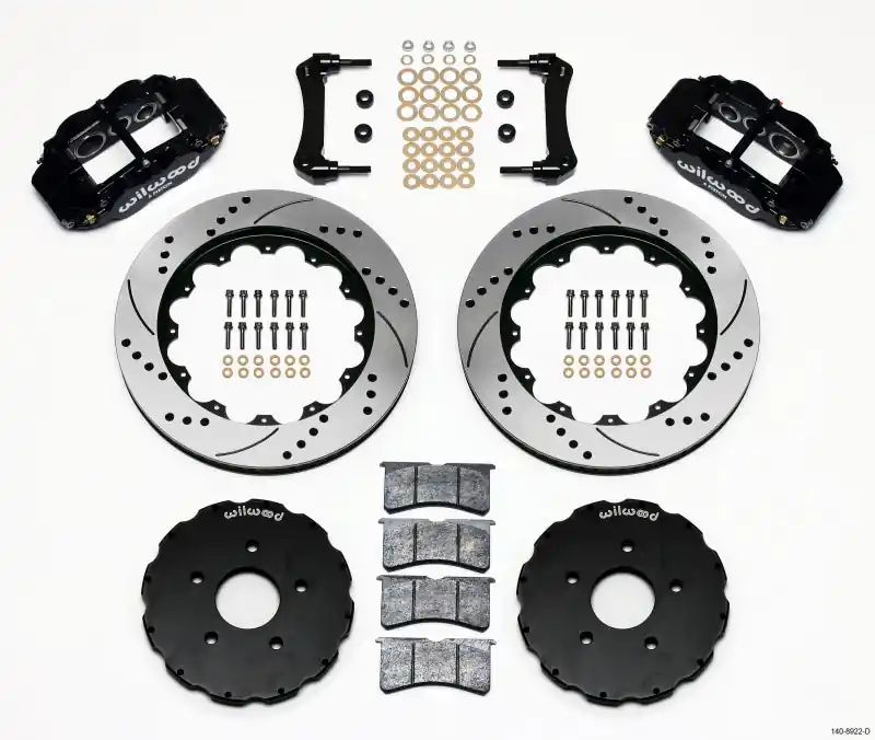 Wilwood Narrow Superlite 6R Front Hat Kit 14.00in Drilled 2005-up Corvette C6 (WIL140-8922-D)