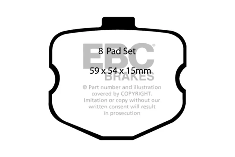 EBC 10-13 Chevrolet Corvette (C6) 6.2 Grand Sport Redstuff Front Brake Pads (EBCDP31771/3C)