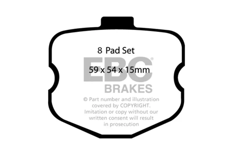 EBC 06-08 Chevrolet Corvette (C6) 7.0 (Z06) Bluestuff Rear Brake Pads (EBCDP51771/2NDX)