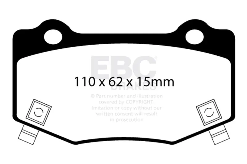 EBC 14+ Chevrolet Corvette Stingray (C7) 6.2 Bluestuff Rear Brake Pads (EBCDP53023NDX)