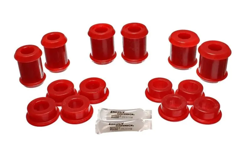 Energy Suspension 04-09 Cadillac XLR/XLR-V / 97-12 Corvette Red Rear End C/A Bushing Set (ENG3.3177R)