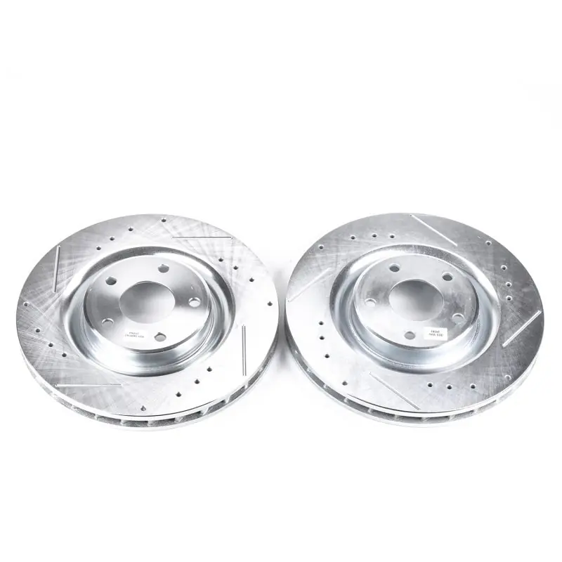 Power Stop 06-09 Cadillac XLR Front Evolution Drilled & Slotted Rotors - Pair (PSBAR82100XPR)