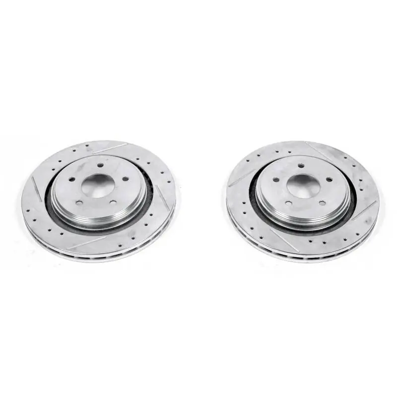 Power Stop 06-09 Cadillac XLR Rear Evolution Drilled & Slotted Rotors - Pair (PSBAR82115XPR)