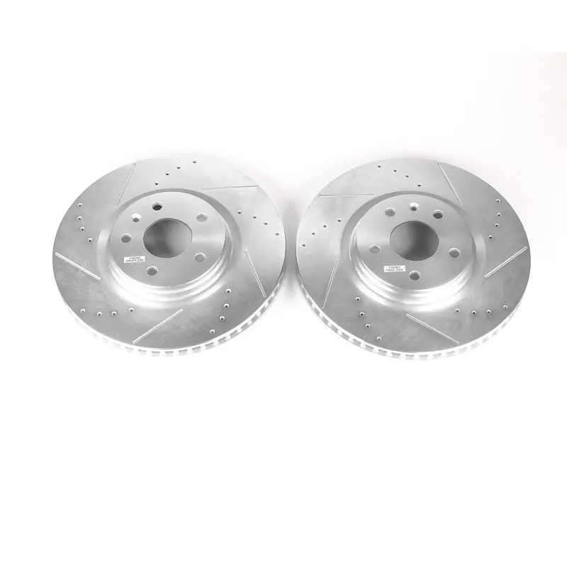 Power Stop 14-19 Chevrolet Corvette Front Evolution Drilled & Slotted Rotors - Pair (PSBAR82171XPR)