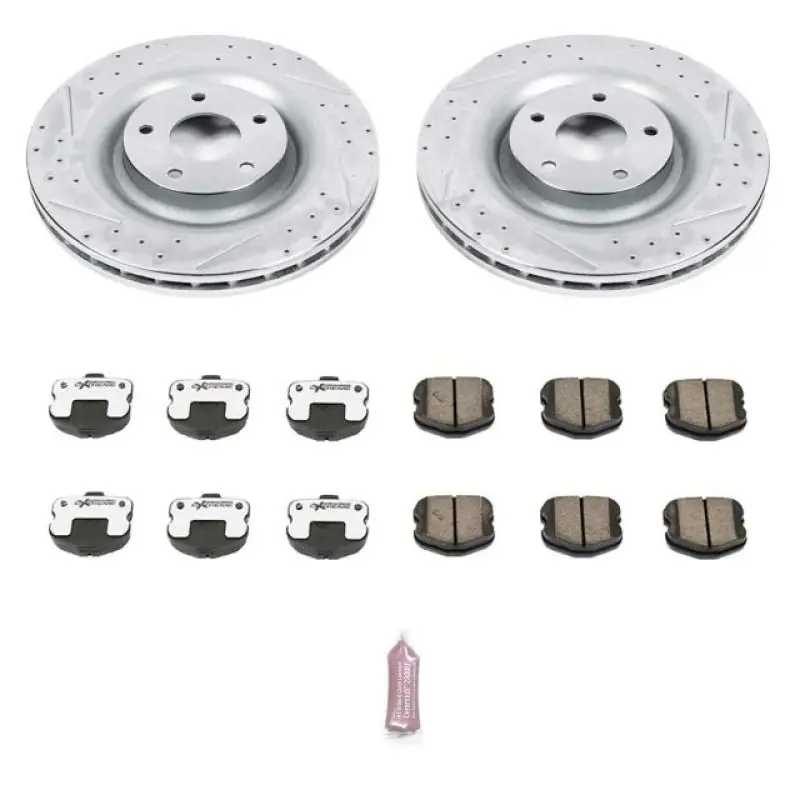 Power Stop 06-13 Chevrolet Corvette Front Z26 Street Warrior Brake Kit (PSBK1444-26)