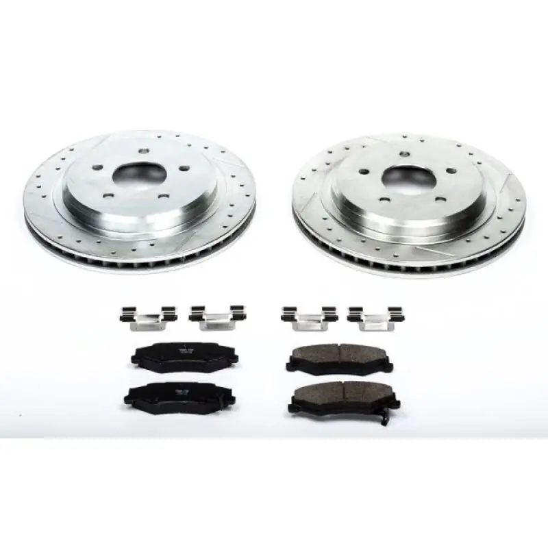 Power Stop 04-09 Cadillac XLR Rear Z23 Evolution Sport Brake Kit (PSBK1563)