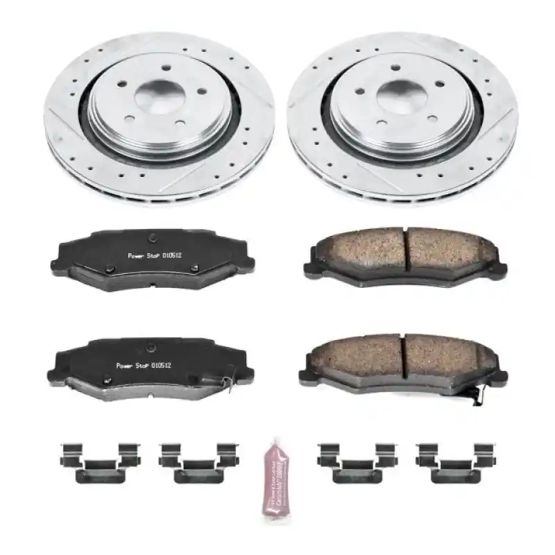 Power Stop 06-09 Cadillac XLR Rear Z23 Evolution Sport Brake Kit (PSBK5159)