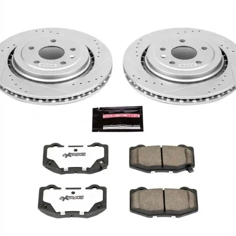 Power Stop 14-19 Chevrolet Corvette Rear Z26 Street Warrior Brake Kit (PSBK6530-26)