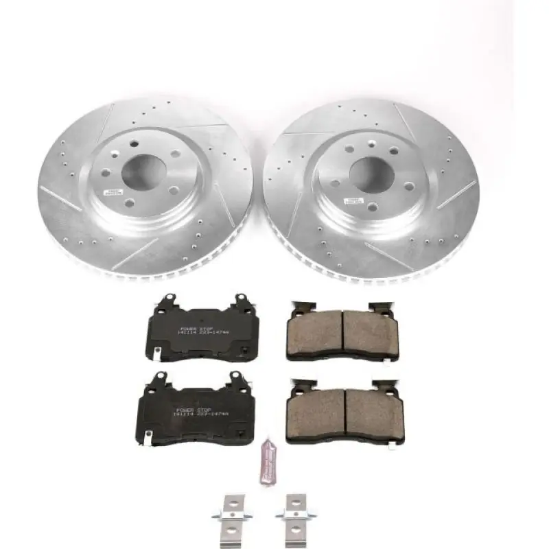 Power Stop 14-19 Chevrolet Corvette Front Z23 Evolution Sport Brake Kit (PSBK6534)