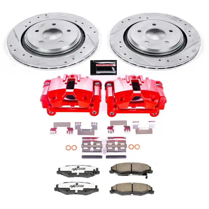 Power Stop 06-09 Cadillac XLR Rear Z26 Street Warrior Brake Kit w/Calipers (PSBKC5159-26)