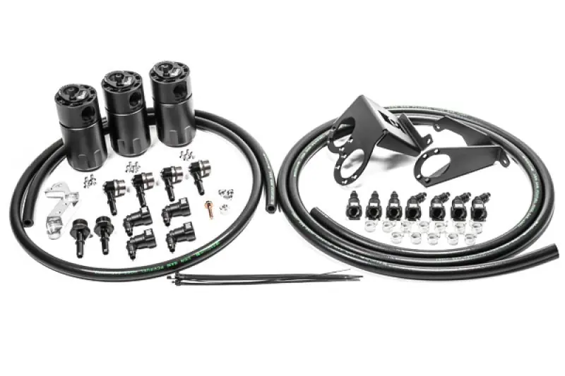 Radium 14-19 Chevrolet Corvette LT1 CCV Fluid Lock Triple Catch Can Kit (RAD20-0987-FL)