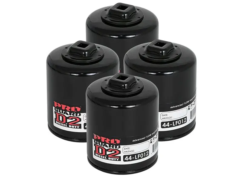 aFe Pro GUARD D2 Oil Filter 07-14 GM Trucks V8 4.8L/5.3L/6.0L/6.2L (4 Pack) (AFE44-LF012-MB)