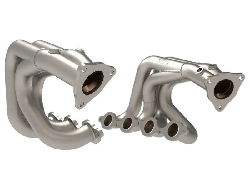 aFe Twisted 304SS Header 2020 Chevy Corvette (C8) 6.2L V8 - Titanium Ceramic Coated (AFE48-34148-T)