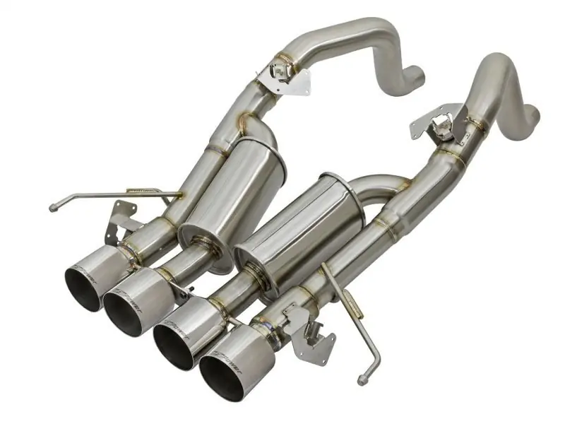 aFe MACHForce XP 3in-2 1/2in Axle Back 304SS Exhaust w/ Polished Tips 14-17 Chevy Corvette V8-6.2L (AFE49-34056-P)